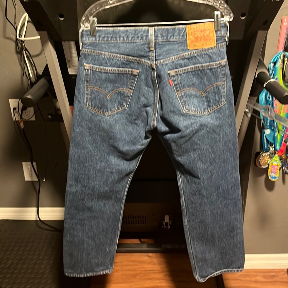 vintage levis 501xx made in usa blue jeans 34w 30L